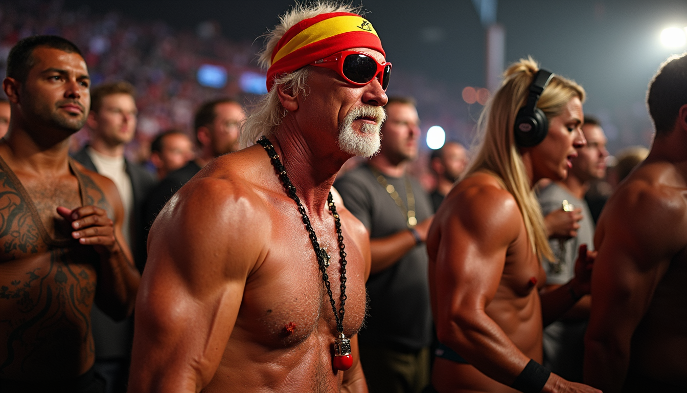a man with a beard wearing sunglasses and a bandana